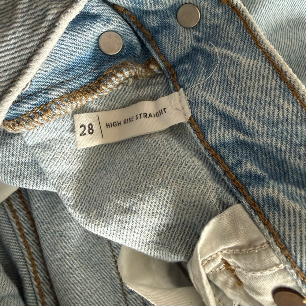 PacSun Patchwork High Rise Straight Button-fly Je… - image 4